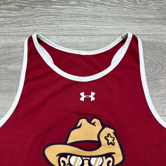 Frisco RoughRiders Tank Top Women's XXL MiLB Texas Rangers Baseball Under Armour - Picture 2 of 13